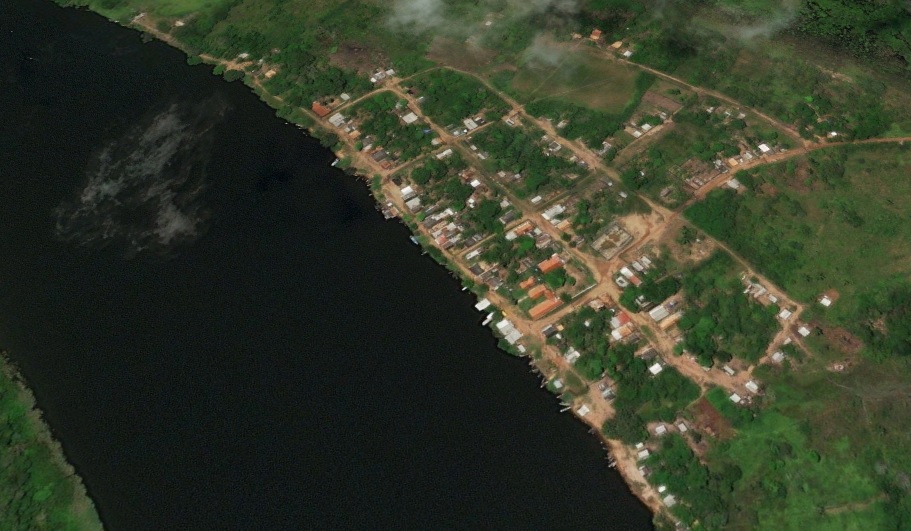 Foto aérea comunidade Vila Nova da zona rural do município de Senador José Porfírio