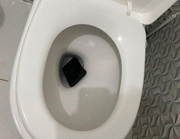 Investigado em esquema de extração ilegal de madeira no PA joga celular em vaso sanitário durante operação da Polícia Federal. — Foto: Reprodução / PF
