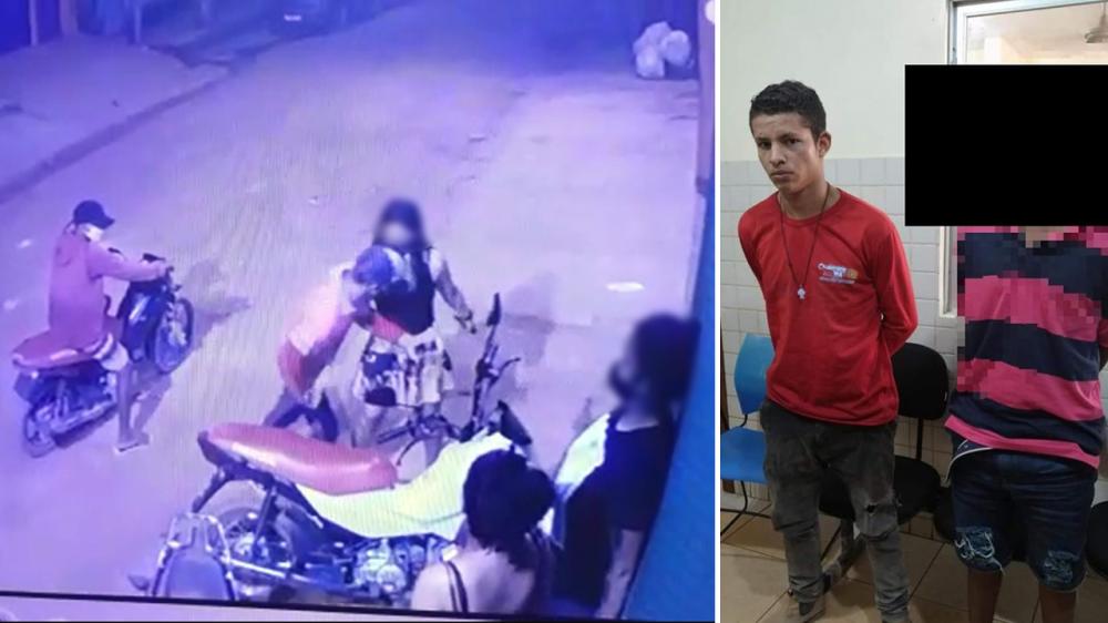 Os dois jovens são acusados de cometer roubos pela cidade de Medicilândia, incluindo de dois celulares na rua WB, na noite da última segunda-feira (17)