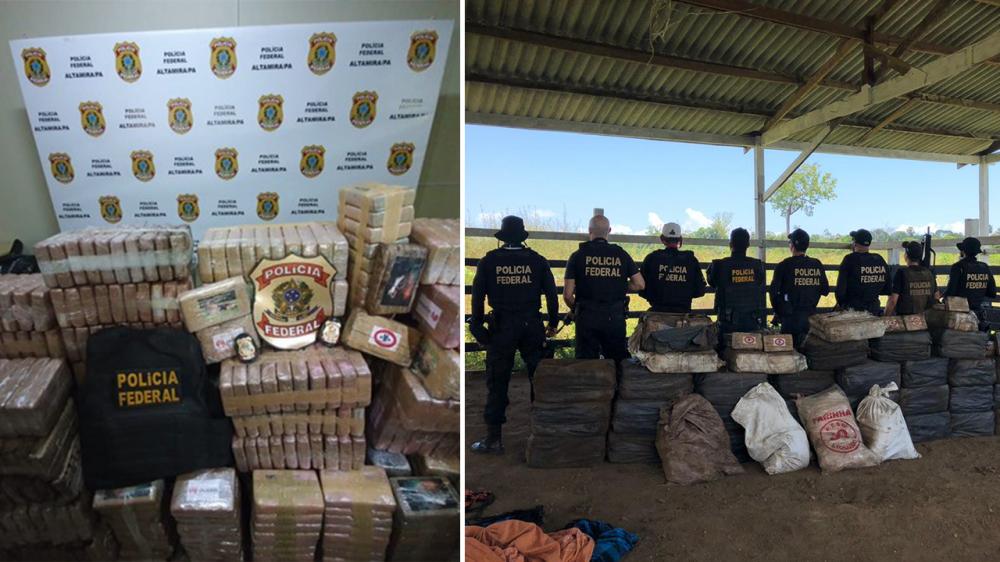 PF apreende quase 14 kg de cocaína e crack no Pará. — Foto: Reprodução / Polícia Federal