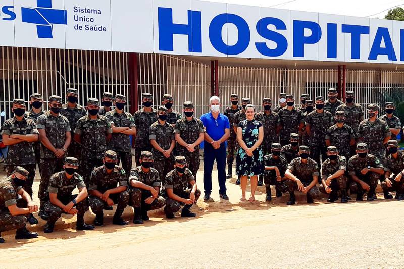 Militares do Exército em serviço em Altamira, na Transamazônica, participaram como doadores de sangue voluntários na ação em Uruará. Foto: Hemopa / Ascom