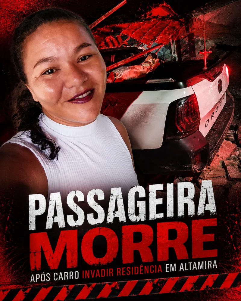 Passageira morre após carro invadir residência em Altamira